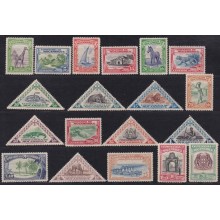 F-EX63603 MOZAMBIQUE MNH 1937 RAILROAD FAUNA BOAT SHIP INDIGENOUS COAT OF ARMS