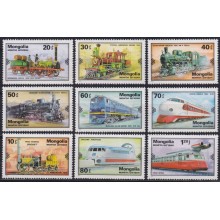 F-EX63435 MONGOLIA MNH 1979 RAILROAD TRAIN RAILWAYS LOCOMOTIVE FERROCARRIL