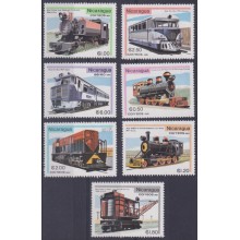 F-EX63439 NICARAGUA MNH 1981 RAILROAD TRAIN RAILWAYS LOCOMOTIVE FERROCARRIL