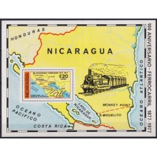 F-EX63605 NICARAGUA MNH 1978 RAILROAD TRAIN RAILWAYS LOCOMOTIVE FERROCARRIL