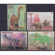 F-EX64451 ESPAÑA SPAIN MNH 2015 DINOSAUR DINOSAURIOS 3D TEXTURAS.