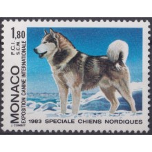 F-EX64463 MONACO MNH 1983 DOG PERROS INTERNACIONAL EXPOSICIÓN CANINA.