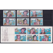 F-EX64632 SPAIN ESPAÑA MNH 1987 SET BOOKLED COLON COLUMBUS DISCOVERY OF AMERICA.