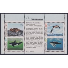 F-EX64564 PORTUGAL MNH 1983 BRASILIANA SEA MARINE WILDLIFE DOLPHINS WHALE.