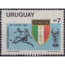 F-EX64574 URUGUAY MNH 1983 ITALY WORLD CHAMPIONSHIP CUP SOCCER FOOTBALL.