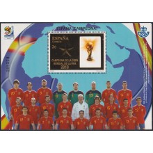 F-EX63710 ESPAÑA SPAIN MNH 2010 SOCCER WORLD CHAMPIONS CUP SOUTH AFRICA FOOTBALL.