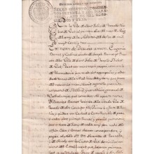 1803-PS-13 ESPAÑA SPAIN 1803 SEALLED PAPER REVENUE. SELLO 2º.