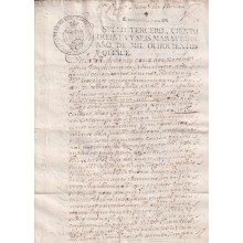 1815-PS-46 ESPAÑA SPAIN 1815 SEALLED PAPER REVENUE. SELLO 3º.
