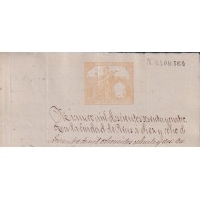 1886-PS-12 ESPAÑA SPAIN 1886 SEALLED PAPER REVENUE SELLO 10º + TIMBRE MOVIL.