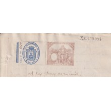 1887-PS-17 ESPAÑA SPAIN 1887 SEALLED PAPER REVENUE. SELLO 10º + BURGOS LAWYER.