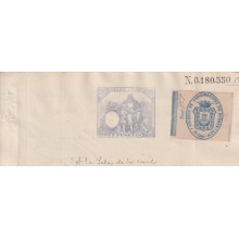 1887-PS-16 ESPAÑA SPAIN 1887 SEALLED PAPER REVENUE. SELLO 9º + BURGOS LAWYER.