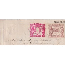 1895-PS-12 ESPAÑA SPAIN 1895 SEALLED PAPER REVENUE OVERPRINTED. 8º + POLIZAS 11º.