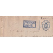 1897-PS-16 ESPAÑA SPAIN 1897 SEALLED PAPER REVENUE. SELLO 12º + BURGOS LAWYER.