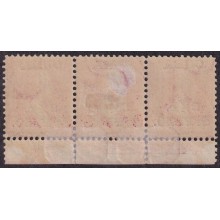 1899-756 CUBA US OCCUPATION 1899 2 ½ c MH PLATE NUMBERS Nº756 CON REFUERZO ORIGINAL GUM.