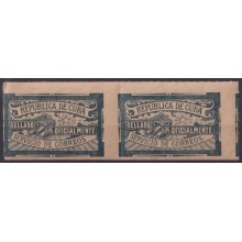1915-44 CUBA REPUBLICA 1915 MNH OFFICIAL SEALLED PAIR.