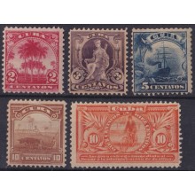 1899-762 CUBA US OCCUPATION 1899 ALEGORIAS CUBANAS 2c-10c SPECIAL DELIVERY ORIGINAL GUM.