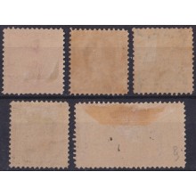 1899-762 CUBA US OCCUPATION 1899 ALEGORIAS CUBANAS 2c-10c SPECIAL DELIVERY ORIGINAL GUM.