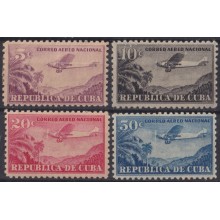 1931-73 CUBA REPUBLICA 1930 NATIONAL AIRMAIL SERVICE AVION AIRPLANE ORIGINAL GUM