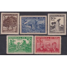 1933-122 CUBA REPUBLICA 1933 INVASION INDEPENDENCE WAR ORIGINAL GUM WHITHOUT HINDED.