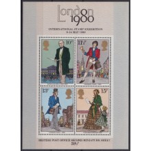 F-EX65177 ENGLAND UK GREAR BRITAIN MNH 1980 PENNY BLACK ROWLAND HILL.