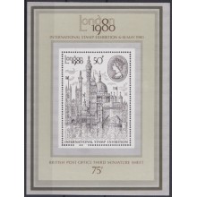 F-EX65178 ENGLAND UK GREAT BRITAIN MNH 1980 SHEET LONDON PHILATELIC EXPO.