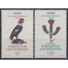 F-EX65179 LIECHTENSTEIN MNH 1994 EUROPA ALEXANDER VON HUMBOLDT BIRD AVES PAJAROS FLOWER.