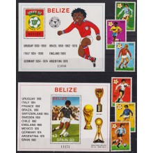 F-EX63624 BELIZE MNH 1982 SOCCER WORLD CHAMPIONSHIP FUTBOLL.