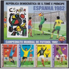 F-EX63627 SAO TOME I PRINCIPE MNH 1982 SPAIN SOCCER FUTBOL FOOTBALL CHAMPIONSHIP.
