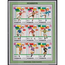 F-EX64746 PENRHYN MNH 1982 SPAIN SOCCER FUTBOL FOOTBALL CHAMPIONSHIP.
