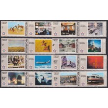 F-EX63606 NICARAGUA MNH 1976 CENT AMERICAN REVOLUTION RAILROAD AVION SHIP.