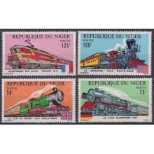 F-EX63442 NIGER MNH 1975 RAILROAD TRAIN RAILWAYS LOCOMOTIVE FERROCARRIL
