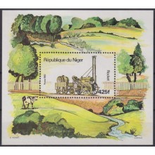 F-EX63155 NIGER MNH 1980 RAILROAD TRAIN RAILWAYS LOCOMOTIVE FERROCARRIL.