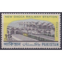 F-EX63454 PAKISTAN MNH 1969 NEW DACCA RAILWAYS RAILROAD TRAIN LOCOMOTIVE.