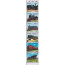 F-EX63462 PARAGUAY MNH 1985 RAILROAD TRAIN RAILWAYS LOCOMOTIVE FERROCARRIL.