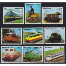 F-EX63471 PARAGUAY MNH 1979 RAILROAD TRAIN RAILWAYS LOCOMOTIVE FERROCARRIL.
