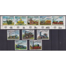 F-EX63611 PARAGUAY MNH 1972 MUESTRA RAILROAD TRAIN RAILWAYS LOCOMOTIVE FERROCARRIL.
