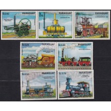 F-EX63613 PARAGUAY MNH 1972 RAILROAD TRAIN RAILWAYS LOCOMOTIVE FERROCARRIL.