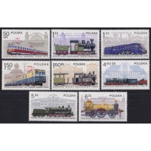 F-EX63985 POLAND MNH 1977 RAILROAD TRAIN RAILWAYS LOCOMOTIVE FERROCARRIL.