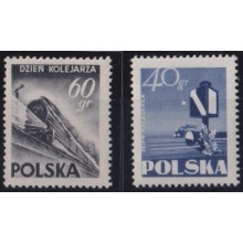 F-EX63981 POLAND MLH 1954 RAILROAD TRAIN RAILWAYS LOCOMOTIVE FERROCARRIL.