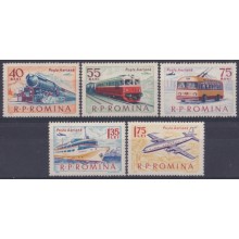F-EX63987 RUMANIA MNH 1963 RAILROAD TRAIN RAILWAYS LOCOMOTIVE FERROCARRIL.