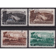F-EX64001 RUSSIA USED 1948 OIL & MINNING PLAN RAILROAD TRAIN RAILWAYS LOCOMOTIVE FERROCARRIL.