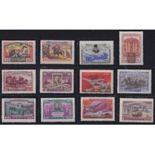 F-EX62898 RUSSIA MNH 1958 CENT OF STAMPS SHIP RAILROAD AVION TRAIN RAILWAYS LOCOMOTIVE FERROCARRIL.