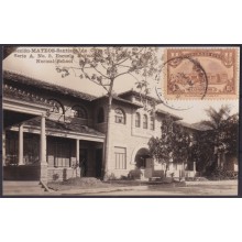 POS-1882 CUBA POSTCARD 1929 10c CAPITOL USE SANTIAGO DE CUBA. ESCUELA NORMAL.