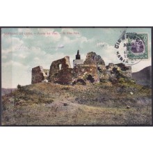 POS-1913 CUBA POSTCARD 1909 SANTIAGO DE CUBA EL VISO FORT CIENFUEGOS TO FRANCE.