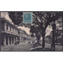 POS-1928 CUBA POSTCARD CIRCA 1917 HAVANA RESIDENCE ET PRADO PROMENADE TO ARGENTINA.