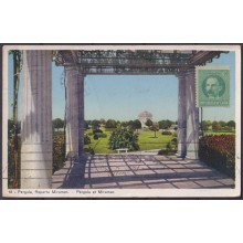 POS-1935 CUBA POSTCARD 1930 HAVANA PERGOLA OF MIRAMAR FIVE AVENUE TO ARGENTINA.