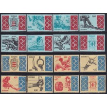 F-EX64740 MONACO MNH 1993 OLYMPIC GAMES CYCLE FENCING ATHLETISM SHUTTING.
