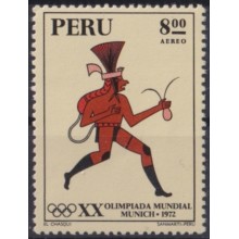 F-EX65149 PERU MNH 1972 MUNICH OLYMPIC GAMES CHASQUI RUNNER.