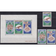 F-EX65247 DAHOMEY MNH 1972 MUNICH OLYMPIC GAMES ATHLETISM BASKET.