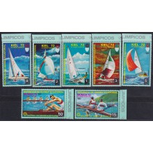 F-EX65161 GUINEA EQUATORIAL MNH 1972 MUNICH OLYMPIC GAMES SAILING REGATTA.